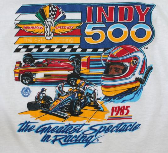 1985 Indy 500 vintage Screen Stars t-shirt Large/Medium