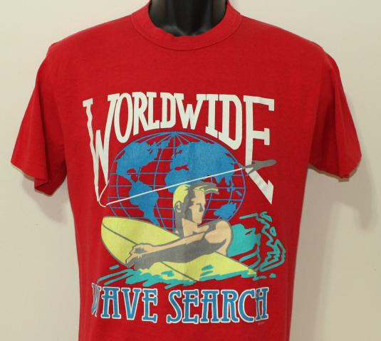Worldwide Wave Search vintage Top Half t-shirt Medium/Large