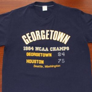 Georgetown Hoyas 1984 NCAA Champs vintage t-shirt M