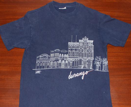 Durango Colorado 1987 vintage wraparound graphic t-shirt M/S