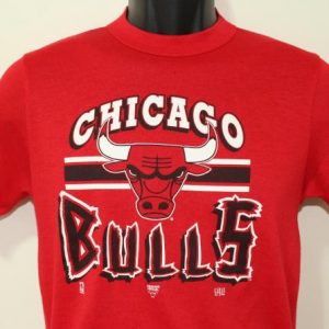 Chicago Bulls 1992 vintage red Garan t-shirt Small