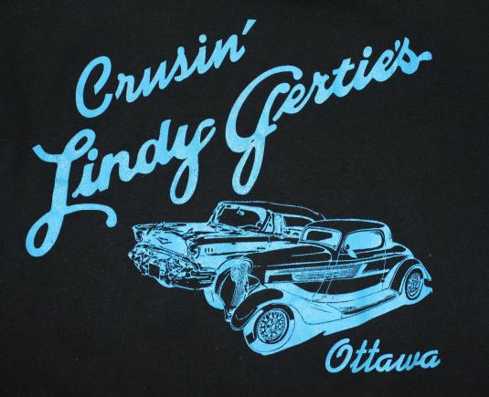 Lindy Gertie’s Ottawa Illinois vintage black t-shirt XL/L