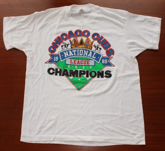 Chicago Cubs 1989 NL Champs vintage t-shirt L/M