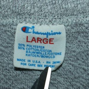 Army vintage 80s gray Champion t-shirt M/L 50/50 soft