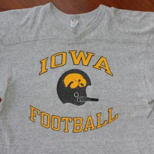 RAYON Iowa Hawkeyes Football vintage Champion t-shirt Large/