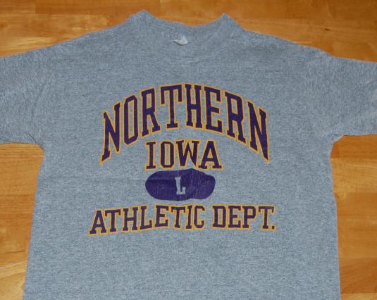 RAYON Northern Iowa Athletic Dept vintage t-shirt M/L