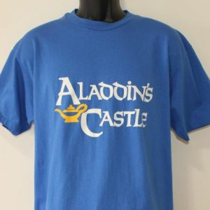 Aladdin's Castle Arcade vintage blue t-shirt XL