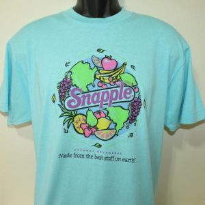 Snapple juice drink vintage 90s light blue t-shirt Large