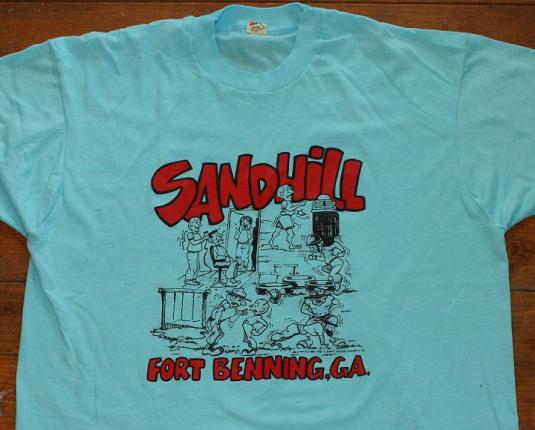 Sand Hill Fort Benning Georgia 1987 vintage t-shirt large