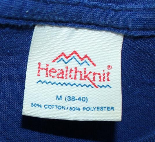 Left Handers Only vintage blue Healthknit t-shirt XS/S