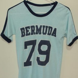 1979 Bermuda vintage light blue ringer t-shirt XS