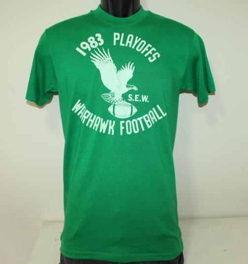 Warhawk Football 1983 Playoffs green Sport-T t-shirt Tall S