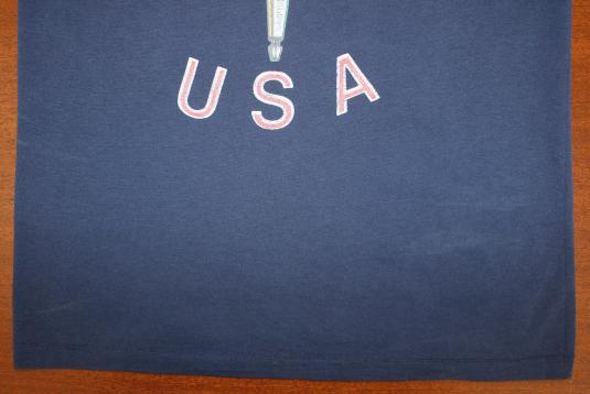 Nike blue tag USA Olympics 1984 vtg tee navy blue XS/S 80s