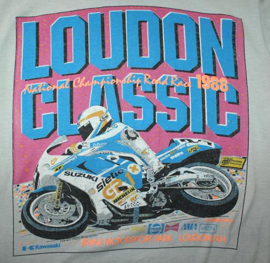Loudon Classic motorcycle road race vintage 1988 t-shirt S/M