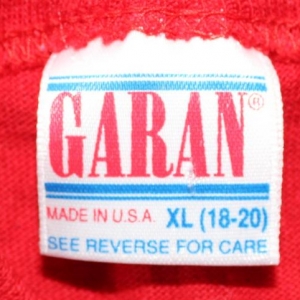 Chicago Bulls 1992 vintage red Garan t-shirt Small