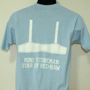 Roni Stoneman Hee-Haw bra vtg 70s t-shirt Tall S