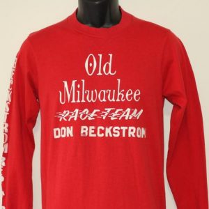 Old Milwaukee Race Team Beckstrom vtg long sleeved t-shirt S