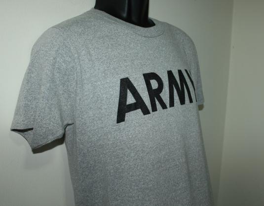 Army vintage 80s gray Champion t-shirt M/L 50/50 soft