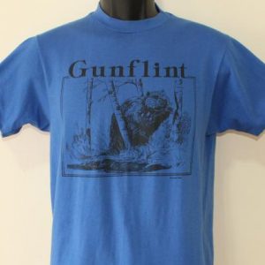 Gunflint Trail Minnesota Beaver vintage blue t-shirt M/S