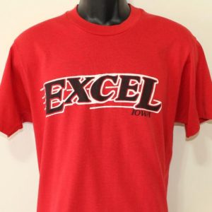 Excel Iowa #20 vintage red Screen Stars t-shirt Large