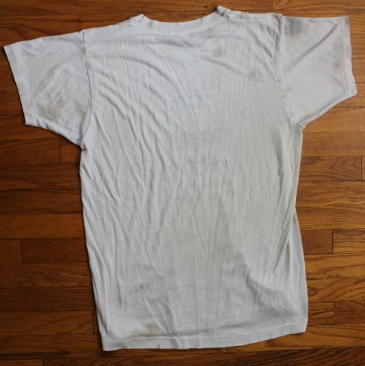 Blitz Never Surrender 1980s White vintage t-shirt