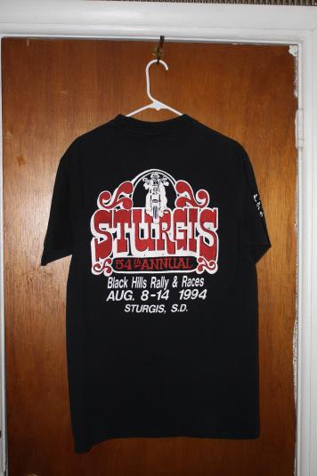 Vintage Sturgis Black Hills Motorcycle Rally 94 Wolf T-Shirt