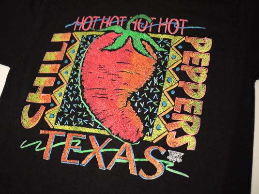 Vintage Neon Tabasco Texas Chili Peppers T-Shirt
