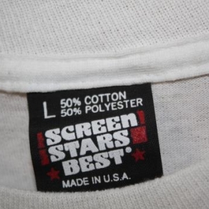 Vintage Screen Stars Best White Dead Stock Blank T-Shirt