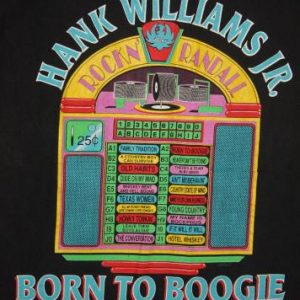 Vintage Hank Williams Jr. Born To Boogie Country T-Shirt
