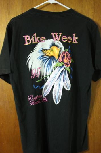 Daytona Beach Bike Week 95 w/ Eagle and Rose Vintage T-Shirt