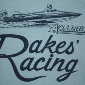 Vintage 80's Rakes Racing Allison Boat T-Shirt