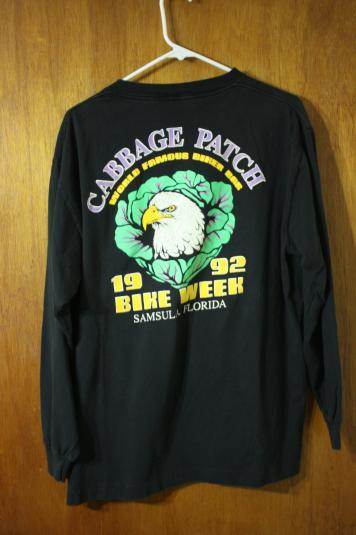 Vintage ’92 Bike Week Cabbage Patch Long Sleeve T-Shirt | Defunkd