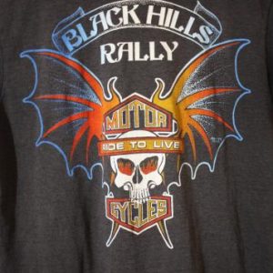 Vintage 80's Black Hills Rally For Bikers Only T-Shirt