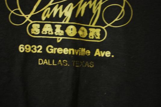 Vintage Lillie Langtry Saloon T-Shirt Dallas Texas 70’s/80’s