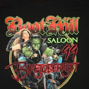 Vintage Boot Hill Saloon Biketoberfest Frankenstein T-shirt