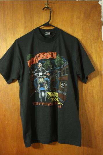 Vintage Badass Bike Week ’96 Biker Motorcyle T-shirt