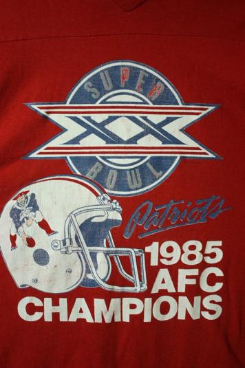Vintage 80’s New England Patriots Superbowl JerseyT-Shirt