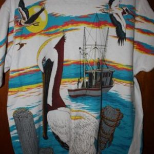 Vintage New Smyrna Beach Pelican T-Shirt