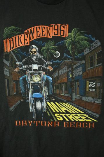 Vintage Badass Bike Week ’96 Biker Motorcyle T-shirt