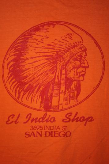 Vintage 80’s San Diego El Indio Shop Indian Chief T-Shirt