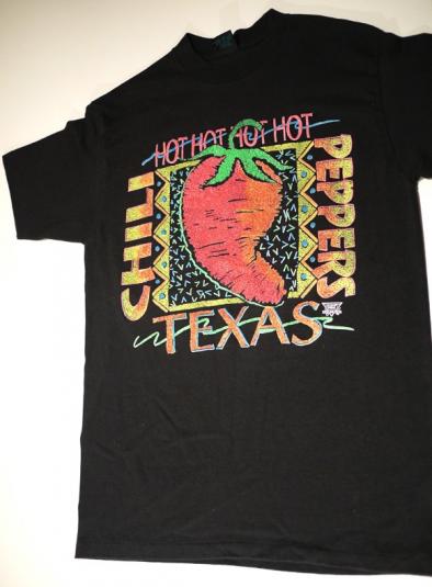 Vintage Neon Tabasco Texas Chili Peppers T-Shirt