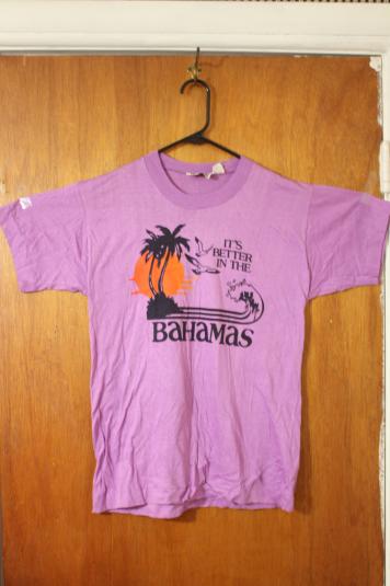 Vintage 80’s Purple Bahamas Beachy Tourist T-Shirt