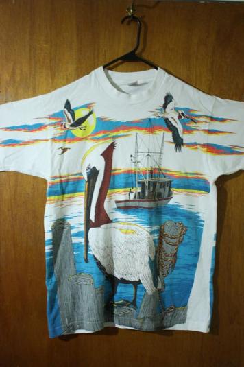 Vintage New Smyrna Beach Pelican T-Shirt