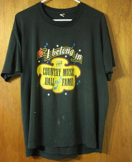 Vintage I Belong In The Country Music Hall Of Fame T-Shirt