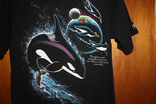 Vintage 90's New Age Space and Sea Animals T-Shirt | Defunkd