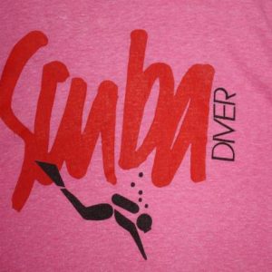 Vintage 80's Scuba Diver Tank Top Muscle Sleeveless T-Shirt