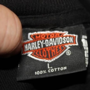 Vintage Early 90's Harley Davidson Fringed T-Shirt