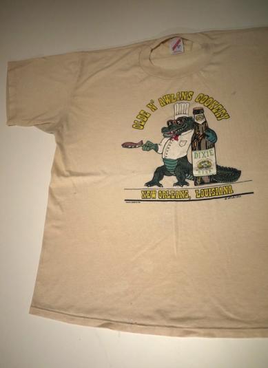 Vintage N’ Awlins Cookery Dixie Beer Alligator T-Shirt