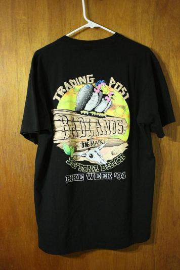 Vintage ’94 Daytona Bike Week Bad Lands Trading Post T-Shirt