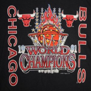 Vintage Chicago Bulls Basketball 1991 Champions T-Shirt